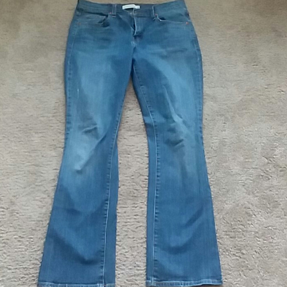 Levi Boot Cut 515 y2k Distressed Blue Wide Leg Jeans Women Flair Legs Bolo Pant